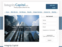 Tablet Screenshot of integrity-capital.com